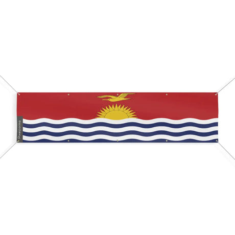 Drapeau des kiribati 10 oeillets en plusieurs tailles (xl) - pixelforma