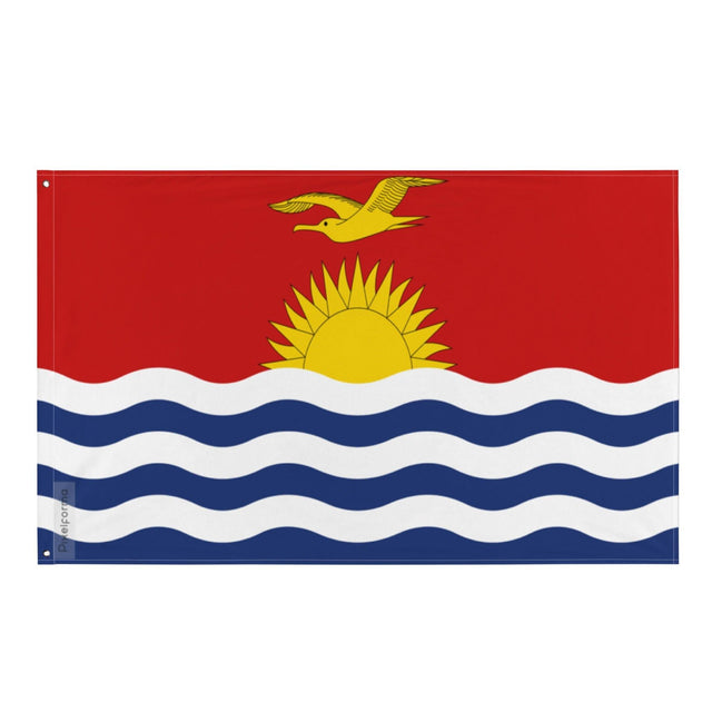 Drapeau des Kiribati en plusieurs tailles 100 % polyester Imprimer avec Double ourlet - Pixelforma