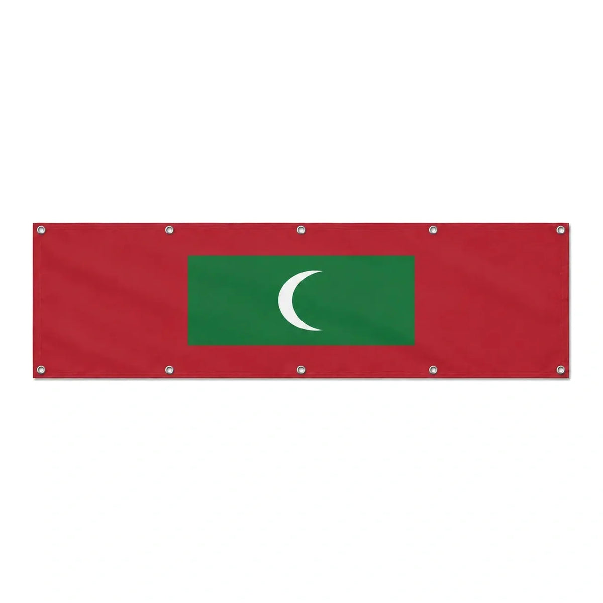 Drapeau des Maldives grand format XL en polyester avec dix œillets