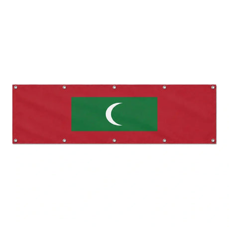 Drapeau des Maldives grand format XL en polyester avec dix œillets