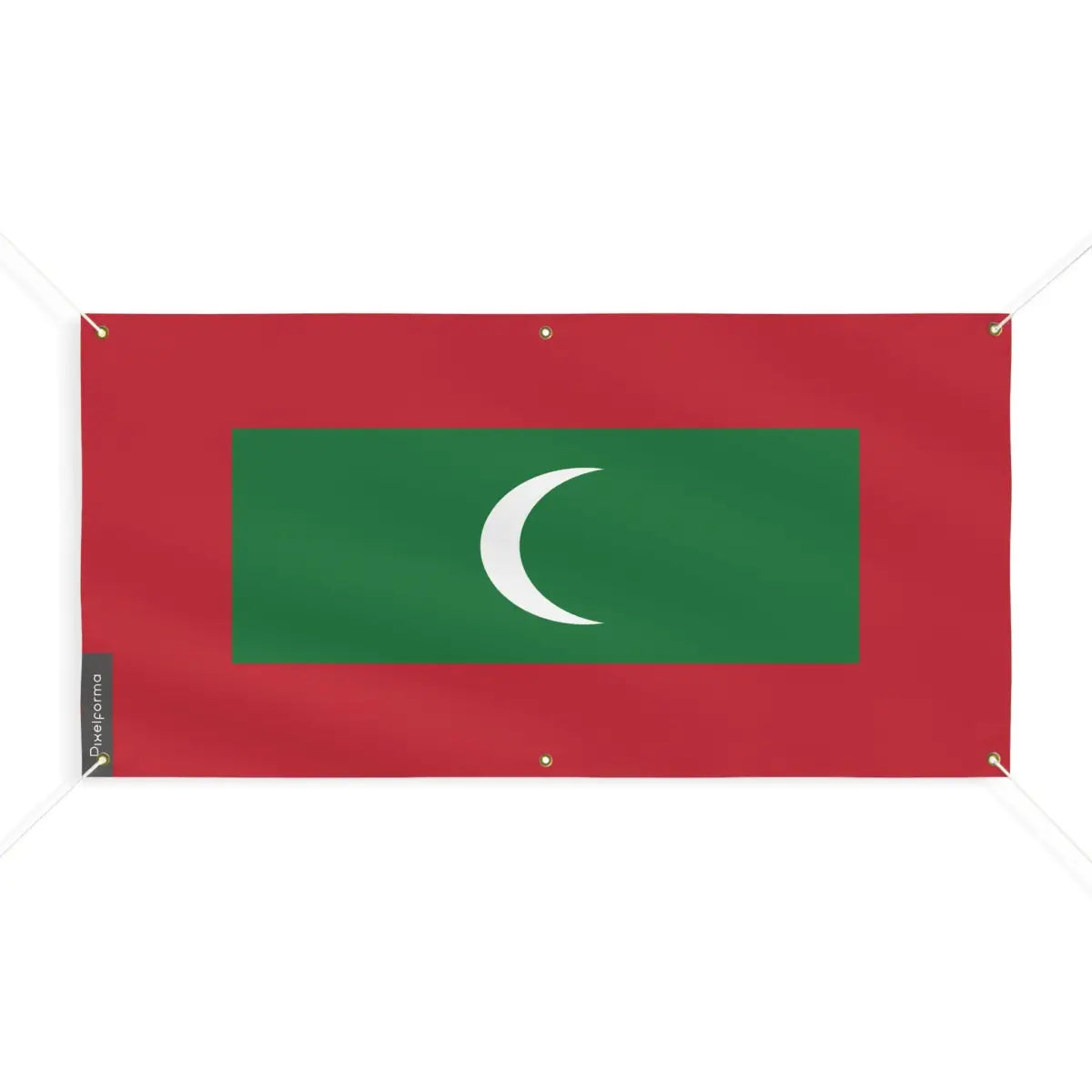 Drapeau des Maldives 6 Oeillets en Plusieurs Tailles (M) - Pixelforma 