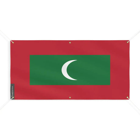 Drapeau des Maldives 6 Oeillets en Plusieurs Tailles (M) - Pixelforma 