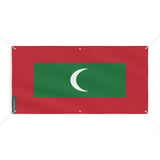 Drapeau des Maldives 6 Oeillets en plusieurs tailles - Pixelforma