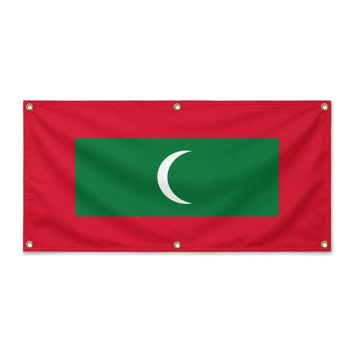 Drapeau maldives polyester résistant avec œillets robustes