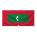 Drapeau maldives polyester résistant avec œillets robustes