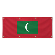 Drapeau maldives polyester résistant pour usage extérieur