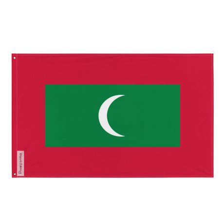 Maldives Flag in Multiple Sizes 100% Polyester Print with Double Hem - Pixelforma
