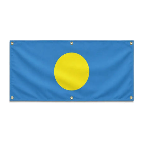 Drapeau palaos polyester résistant aux intempéries 6 œillets