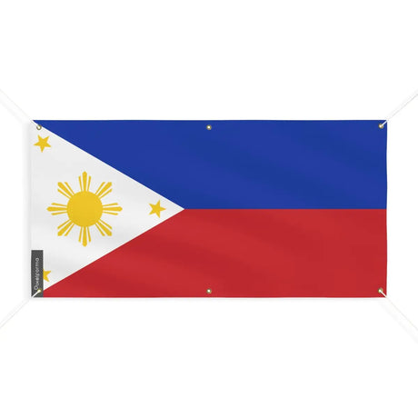 Drapeau des philippines 6 oeillets en plusieurs tailles (m) - pixelforma