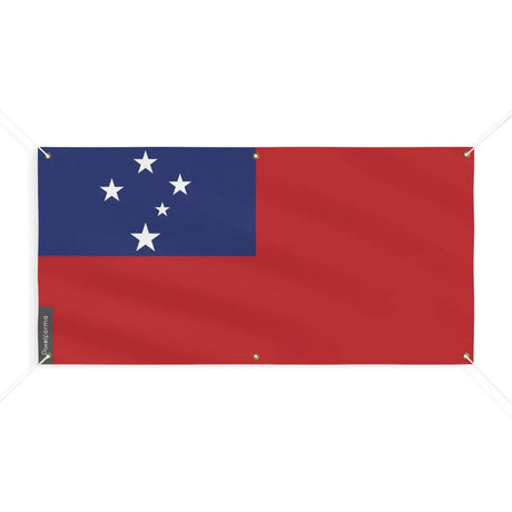 Drapeau des samoa 6 oeillets en plusieurs tailles (m) - pixelforma