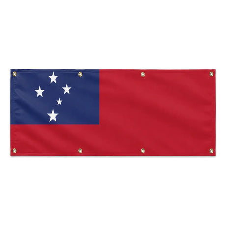 Drapeau samoa polyester résistant avec œillets renforcés