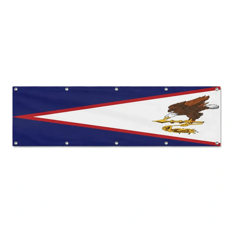 Drapeau des Samoa américaines grand format XL en polyester avec dix œillets