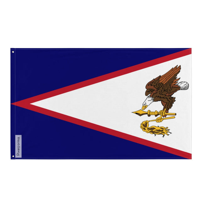 Drapeau des Samoa américaines en plusieurs tailles 100 % polyester Imprimer avec Double ourlet - Pixelforma