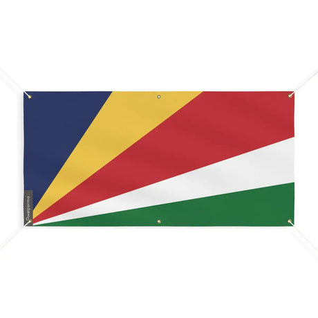 Drapeau des seychelles 6 oeillets en plusieurs tailles (m) - pixelforma