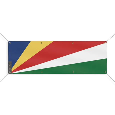 Drapeau des Seychelles 8 Oeillets en Plusieurs Tailles (L) - Pixelforma 