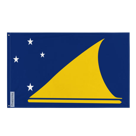 Tokelau Flag in Multiple Sizes 100% Polyester Print with Double Hem - Pixelforma