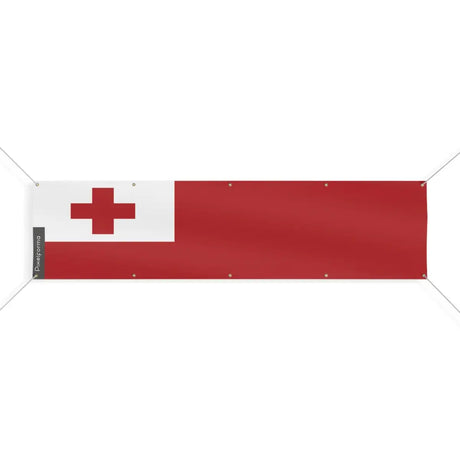 Drapeau des tonga 10 oeillets en plusieurs tailles (xl) - pixelforma