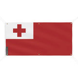 Drapeau des tonga 6 oeillets en plusieurs tailles (m) - pixelforma