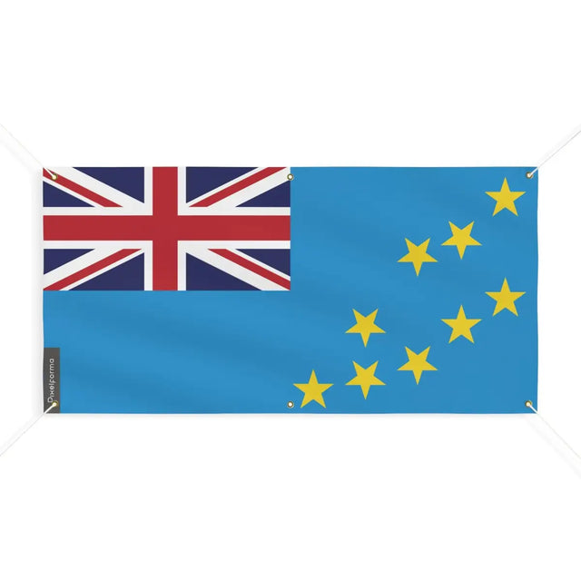 Drapeau des Tuvalu 6 Oeillets en Plusieurs Tailles (M) - Pixelforma 