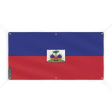 Drapeau d’haïti 6 oeillets en plusieurs tailles (m) - pixelforma