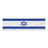 Drapeau d'Israël grand format XL en polyester avec dix œillets