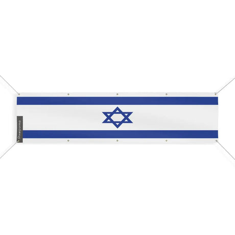 Drapeau d'Israël 10 Oeillets en Plusieurs Tailles (XL) - Pixelforma 