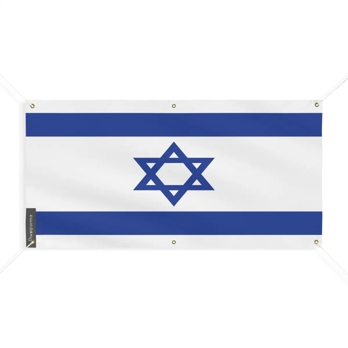 Drapeau d’israël 6 oeillets en plusieurs tailles (m) - pixelforma