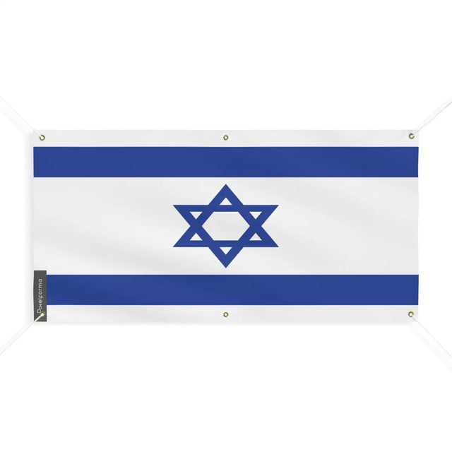 Drapeau d’israël 6 oeillets en plusieurs tailles (m) - pixelforma