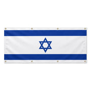 Drapeau israël polyester résistant aux intempéries 8 œillets