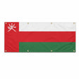 Drapeau oman polyester résistant aux intempéries 8 œillets