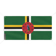 Drapeau dominique polyester résistant aux intempéries