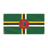 Drapeau dominique polyester résistant aux intempéries