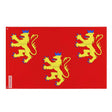 Drapeau dordogne polyester résistant avec œillets à gauche
