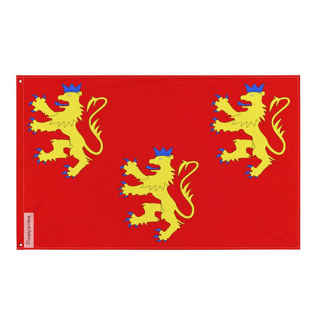 Drapeau dordogne polyester résistant avec œillets à gauche