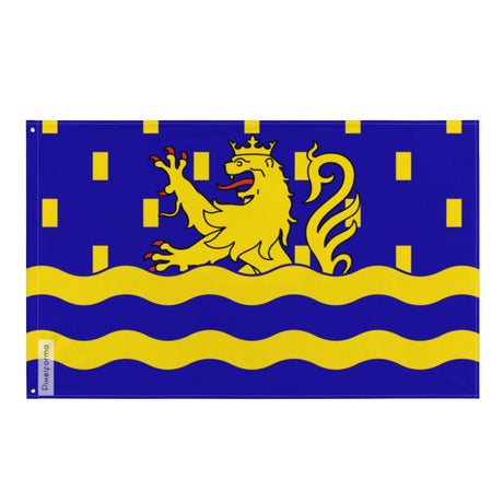 Drapeau doubs polyester résistant avec œillets à gauche