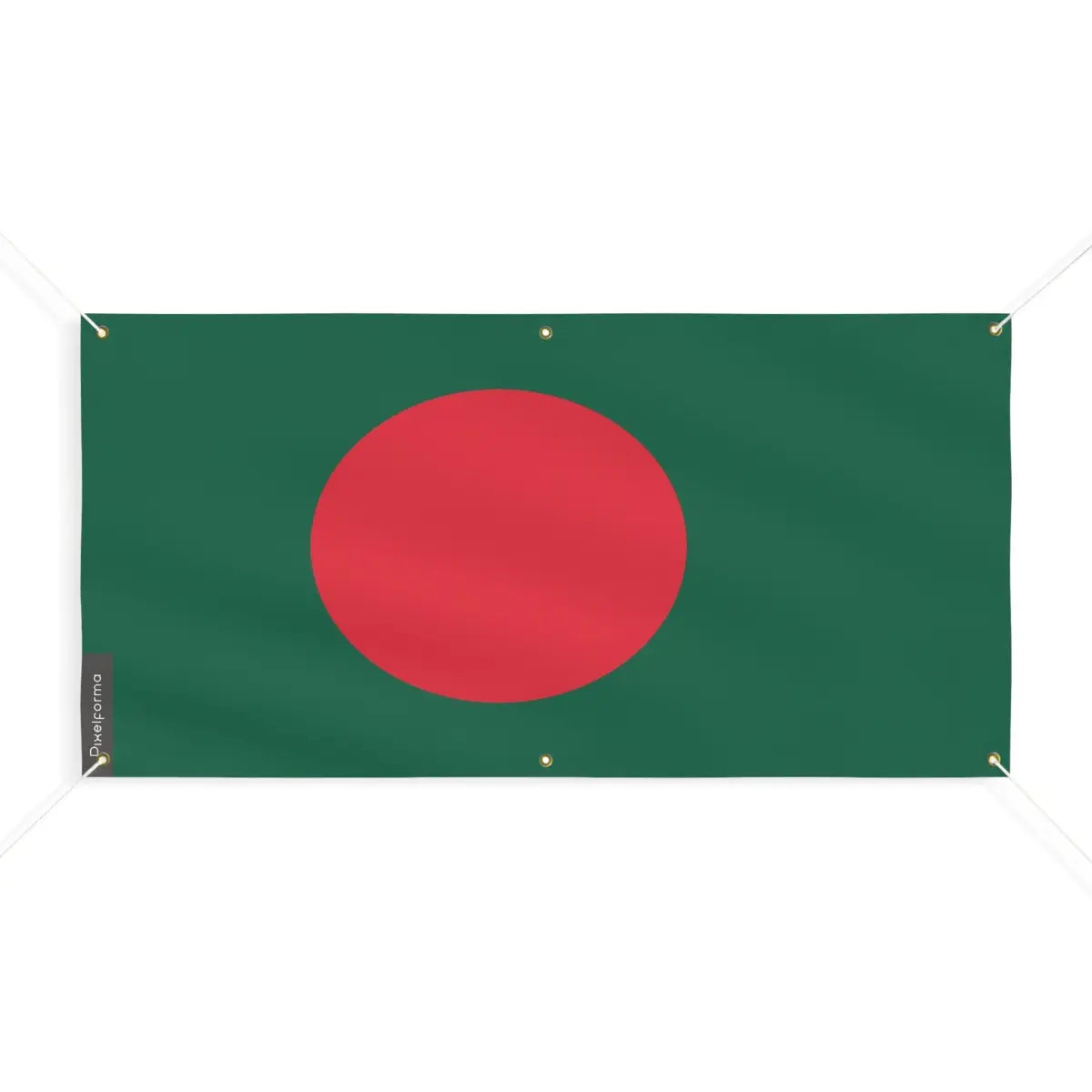 Drapeau du Bangladesh 6 Oeillets en Plusieurs Tailles (M) - Pixelforma 