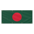 Drapeau bangladesh polyester résistant avec 8 œillets
