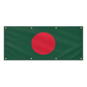 Drapeau bangladesh polyester résistant avec 8 œillets