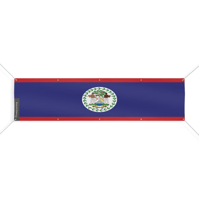 Drapeau du Belize 10 Oeillets en plusieurs tailles - Pixelforma