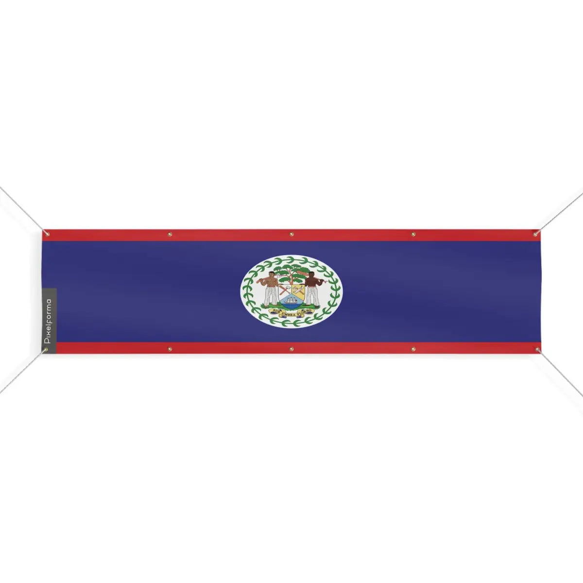 Drapeau du Belize 10 Oeillets en Plusieurs Tailles (XL) - Pixelforma 