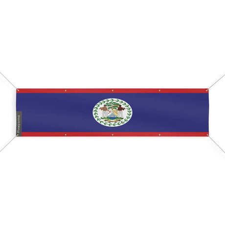 Drapeau du Belize 10 Oeillets en Plusieurs Tailles (XL) - Pixelforma 