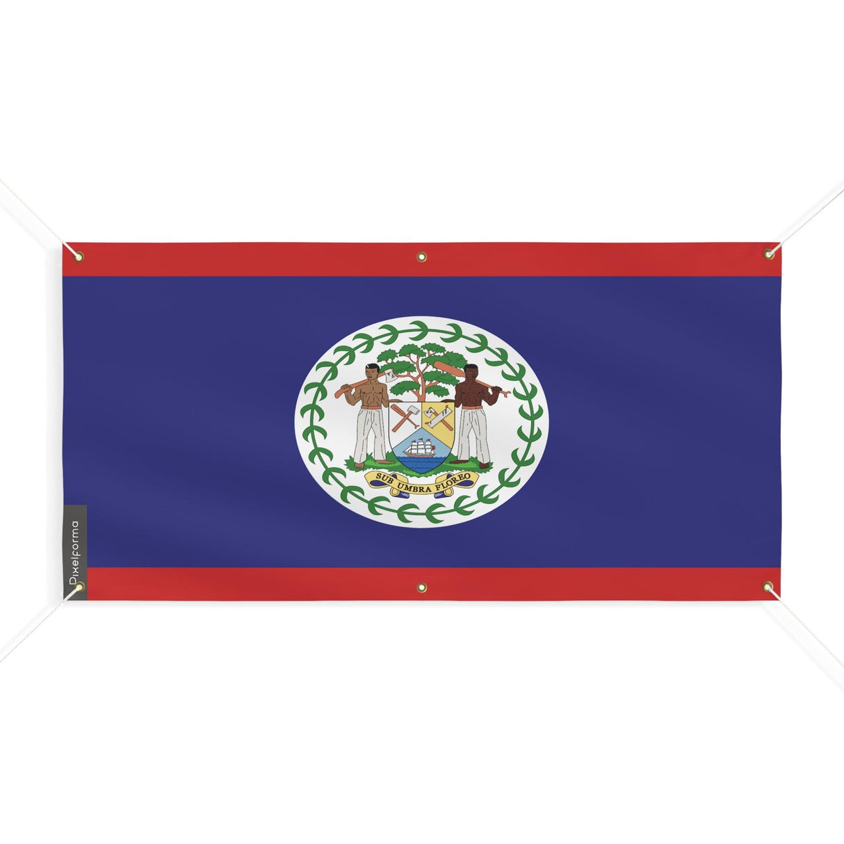 Drapeau du Belize 6 Oeillets en plusieurs tailles - Pixelforma 