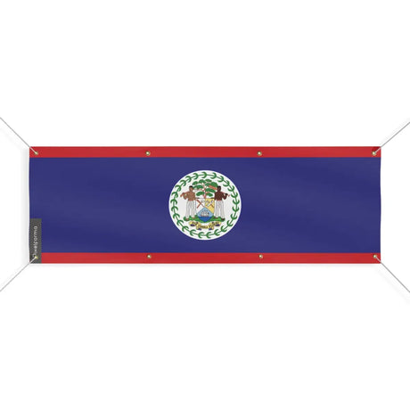 Drapeau du Belize 8 Oeillets en Plusieurs Tailles (L) - Pixelforma 