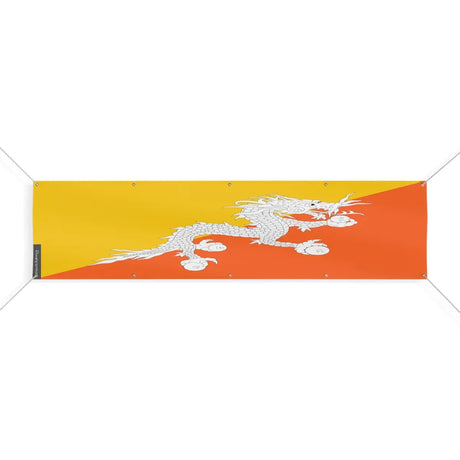 Drapeau du bhoutan 10 oeillets en plusieurs tailles (xl) - pixelforma