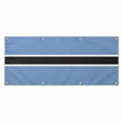 Drapeau botswana polyester résistant avec huit œillets
