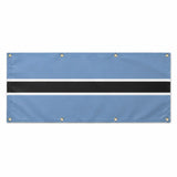 Drapeau botswana polyester résistant avec huit œillets