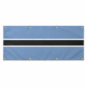 Drapeau botswana polyester résistant avec huit œillets