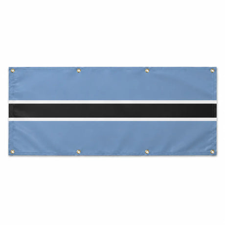 Drapeau botswana polyester résistant avec huit œillets