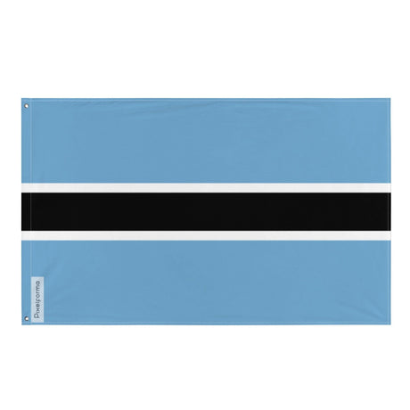 Drapeau du Botswana en plusieurs tailles 100 % polyester Imprimer avec Double ourlet - Pixelforma