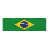 Drapeau du Brésil grand format XL en polyester avec dix œillets